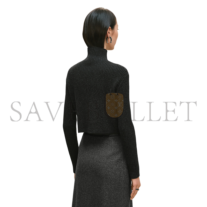HERMES LONG-SLEEVE CROPPED SWEATER H5H2658DAFV40