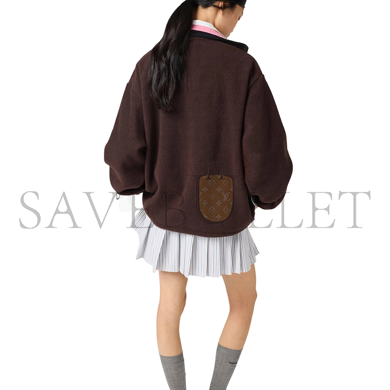 MIU MIU FLEECE ZIPPER JACKET MJL042
