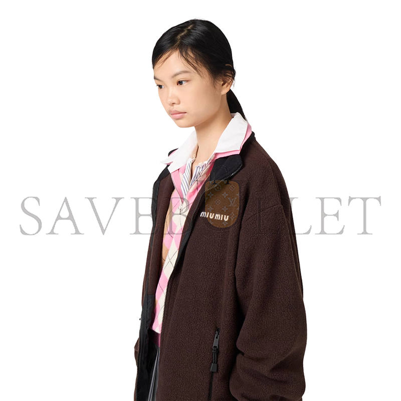 MIU MIU FLEECE ZIPPER JACKET MJL042