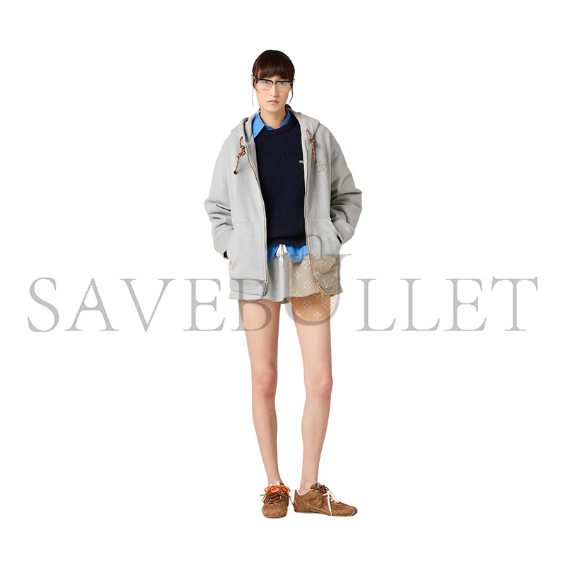 MIU MIU COTTON FLEECE SWEATSHIRT MJL023