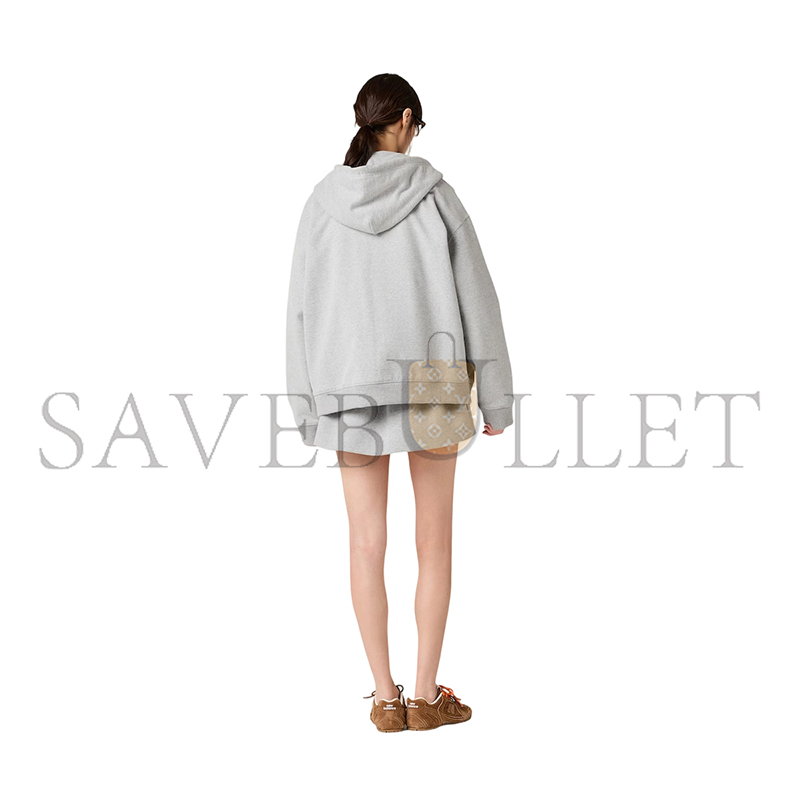 MIU MIU COTTON FLEECE SWEATSHIRT MJL023