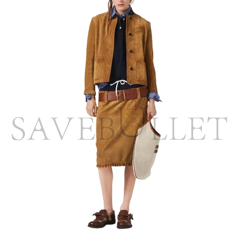 MIU MIU SUEDE JACKET MPG492