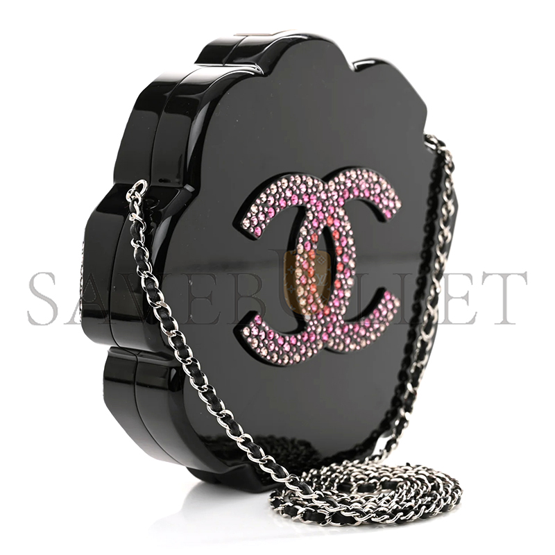 CHANEL CAMELLIA DIAMOND BAG (19*17*7cm)