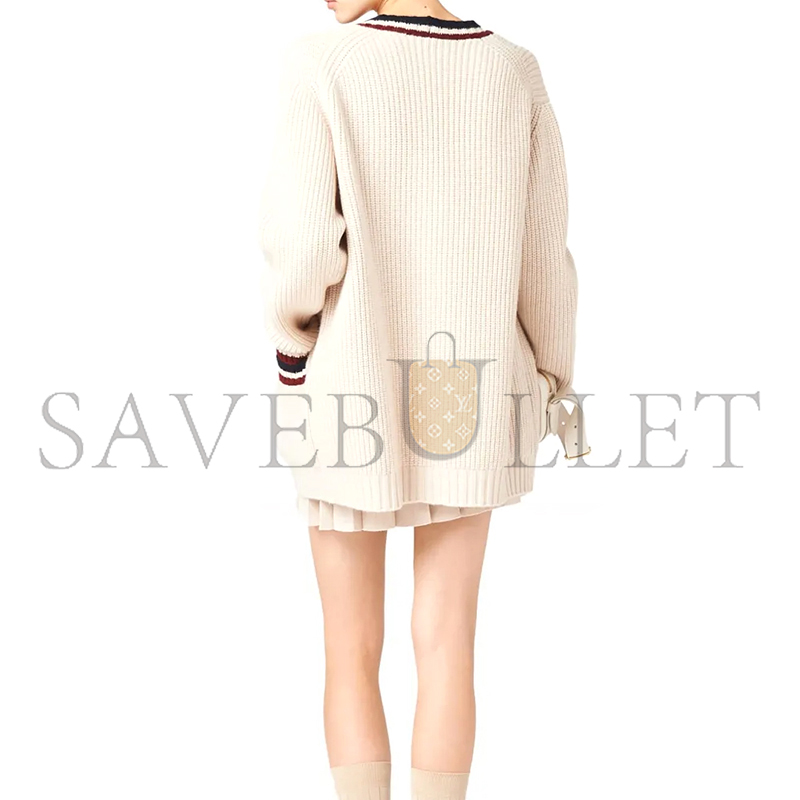 MIU MIU CASHMERE KNITTED CARDIGAN MMF840