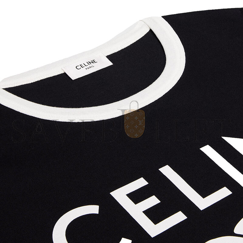 CELINE PARIS T-SHIRT IN COTTON JERSEY 2X872671Q.38AW