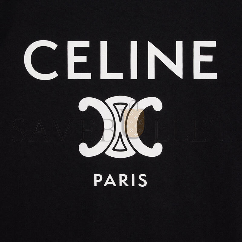 CELINE PARIS T-SHIRT IN COTTON JERSEY 2X872671Q.38AW