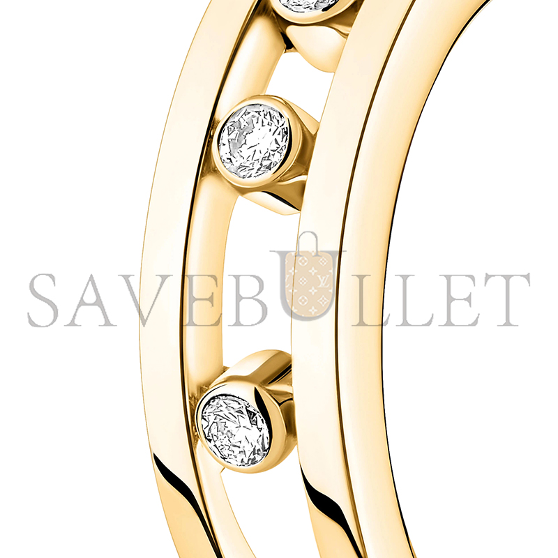 MESSIKA MOVE HOOP EARRINGS YELLOW GOLD DIAMOND EARRINGS 04407-YG