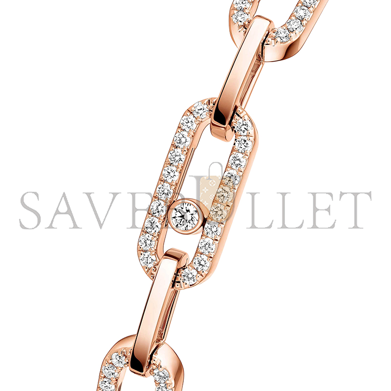 MESSIKA MOVE LINK BRACELET PINK GOLD DIAMOND BRACELET 12187-PG