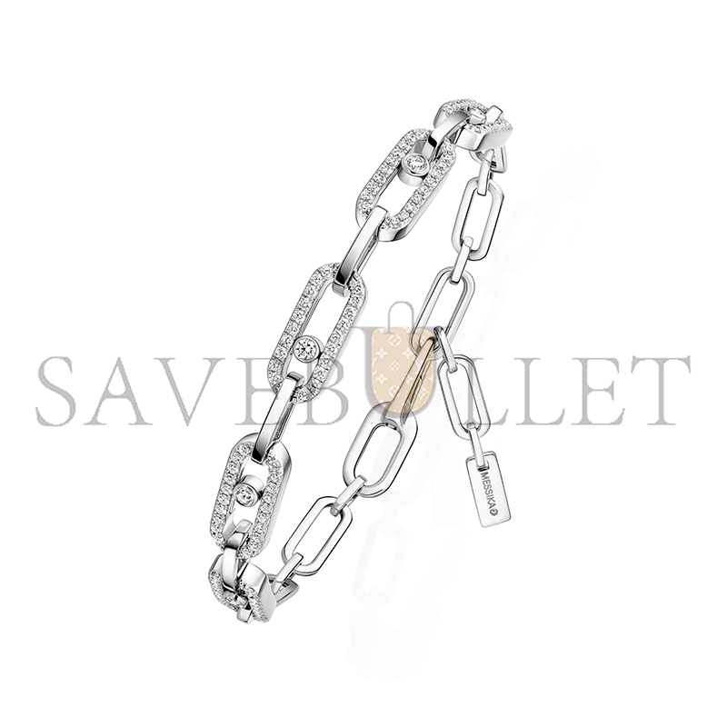 MESSIKA MOVE LINK BRACELET WHITE GOLD DIAMOND BRACELET 12187-WG