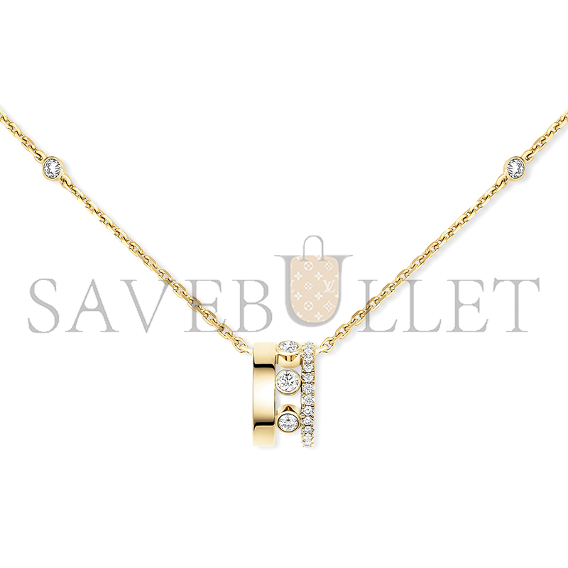 MESSIKA MOVE ROMANE PENDANT NECKLACE YELLOW GOLD DIAMOND NECKLACE 07158-YG