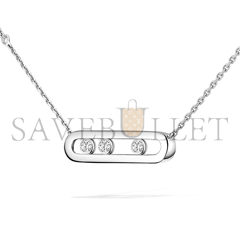 MESSIKA BABY MOVE NECKLACE WHITE GOLD DIAMOND NECKLACE 04323-WG
