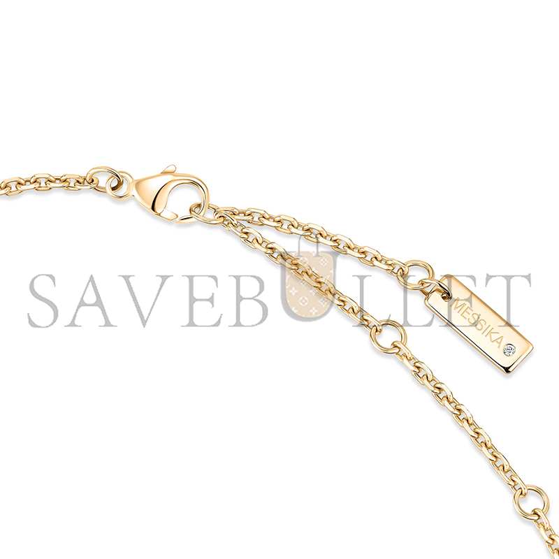 MESSIKA MOVE CLASSIQUE CISELÉ NECKLACE YELLOW GOLD DIAMOND NECKLACE 14667-YG