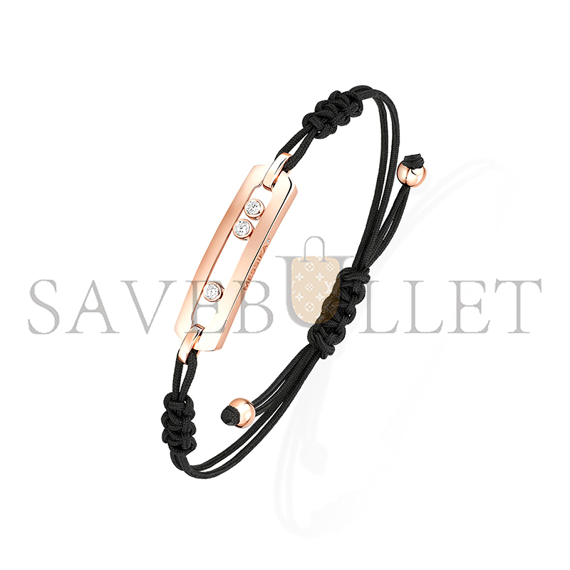 MESSIKA MOVE CORD BRACELET LARGE PINK GOLD DIAMOND BRACELET 05311-PG