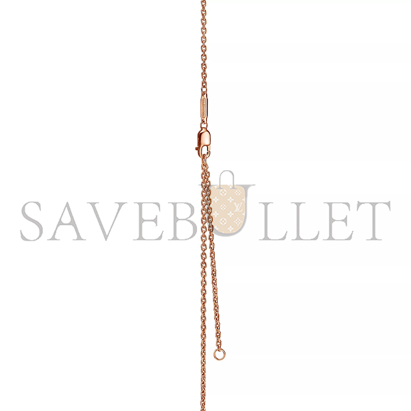 TIFFANY LOCK SMALL PENDANT IN ROSE GOLD WITH A PINK SAPPHIRE 75202806