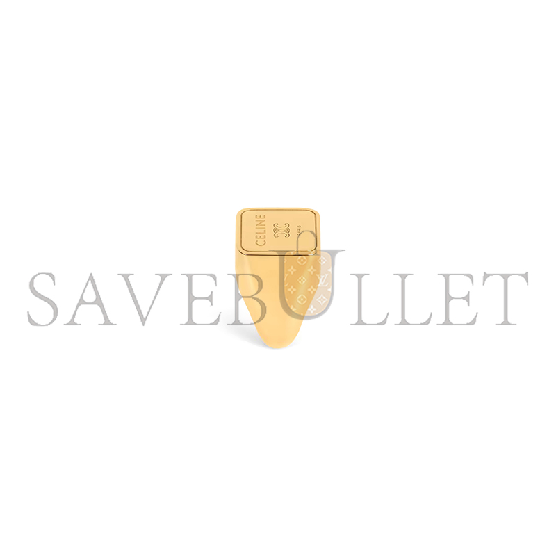 CELINE TRIOMPHE SQUARE SIGNET RING B104W6BRA.35OR