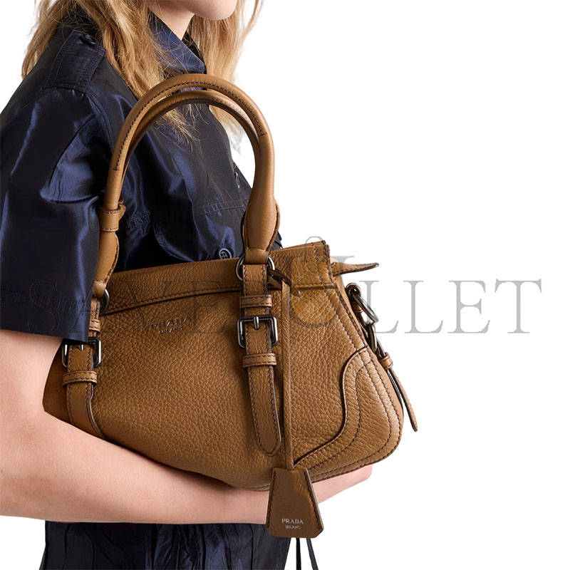 PRADA LARGE LEATHER TOTE BAG 1BG604 (35*22*11cm)