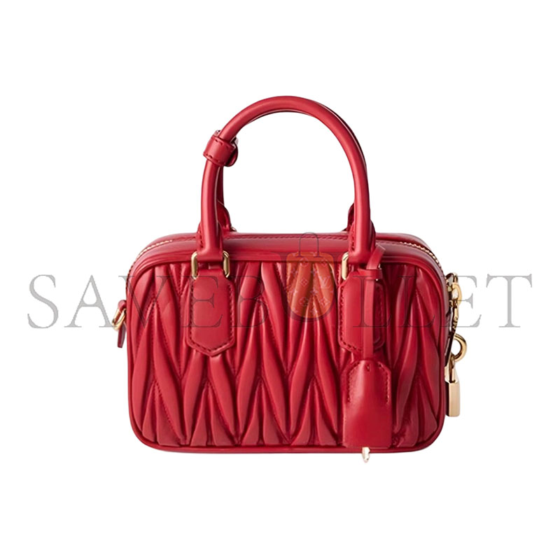 MIU MIU ARCADIE MATELASSÉ NAPPA LEATHER BAG 5BB123 (19*13*6cm)