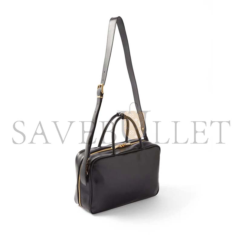 MIU MIU EMBOSSED LEATHER SHOULDER BAG 5BB117 (34*21*12cm)