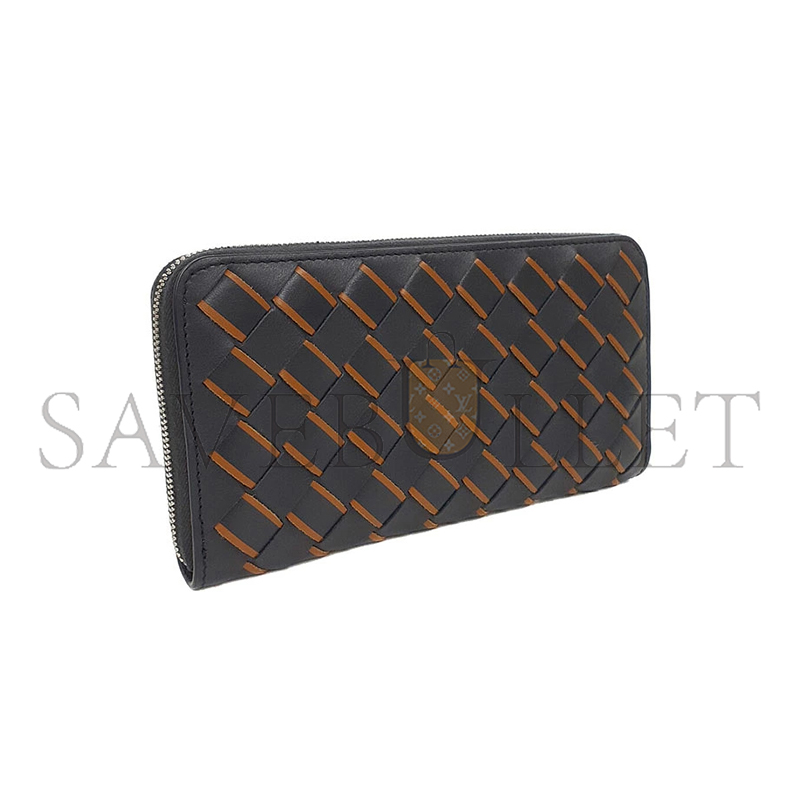 BOTTEGA VENETA INTRECCIATO ZIP-AROUND WALLET 593217 (19*10*2cm)