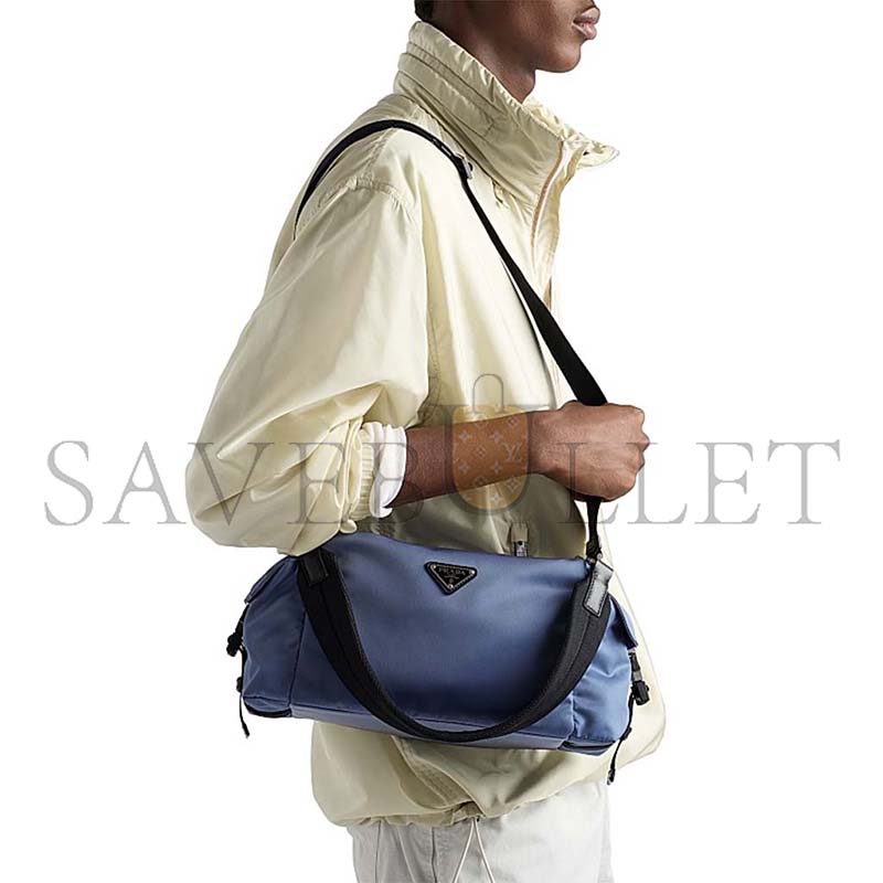 PRADA EXPLORE RE-NYLON AND LEATHER BAG 2VH206 (31*17*11cm)