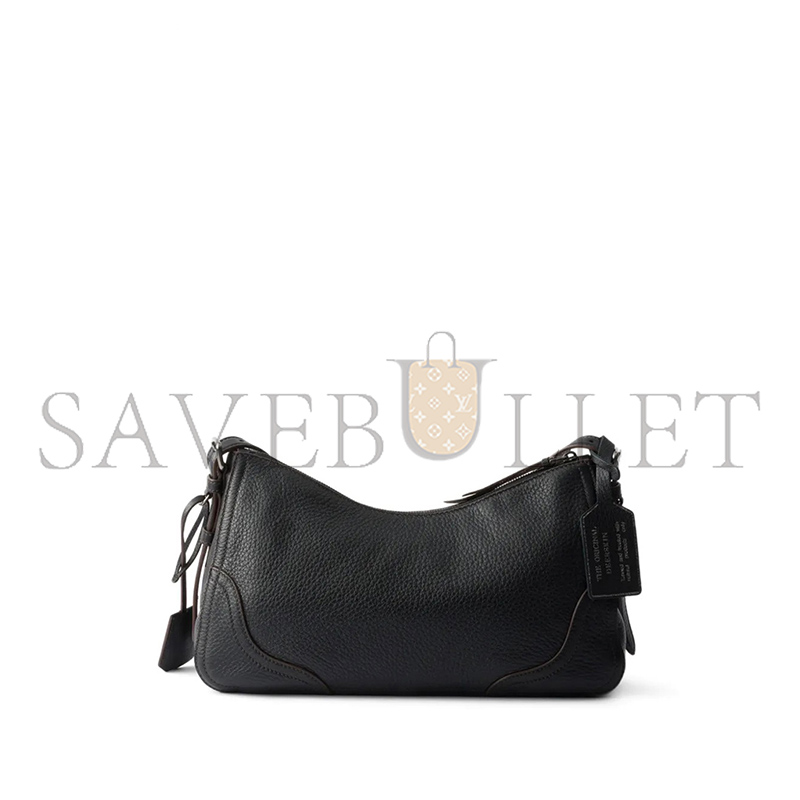 PRADA AIMÈE LARGE LEATHER SHOULDER BAG 1BC280 (36*20*11cm)
