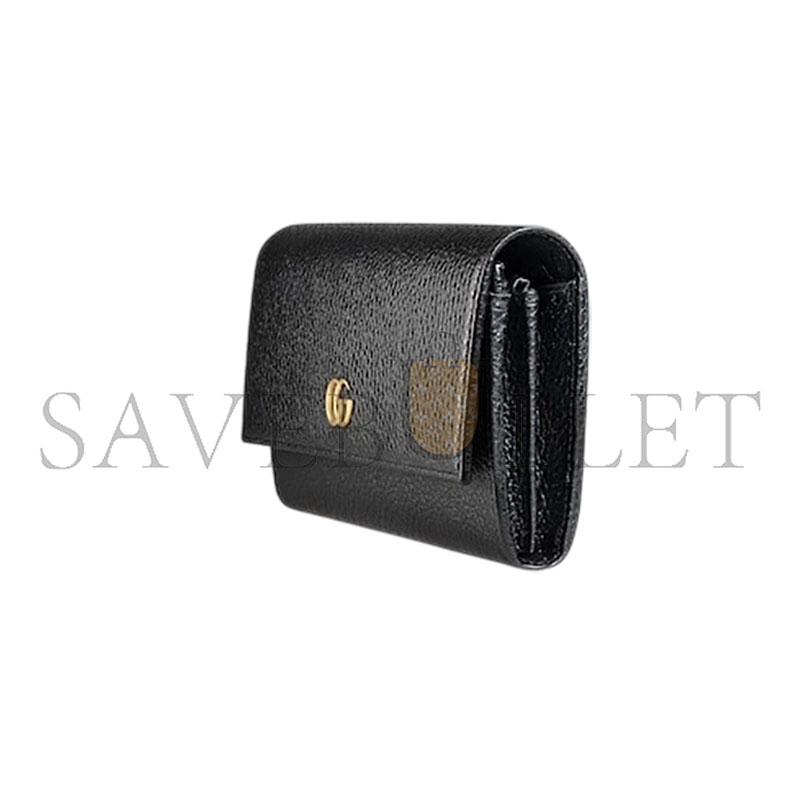 GUCCI BI-COLOR GG MARMONT CONTINENTAL WALLET ‎456116 (19*10*3.5cm)