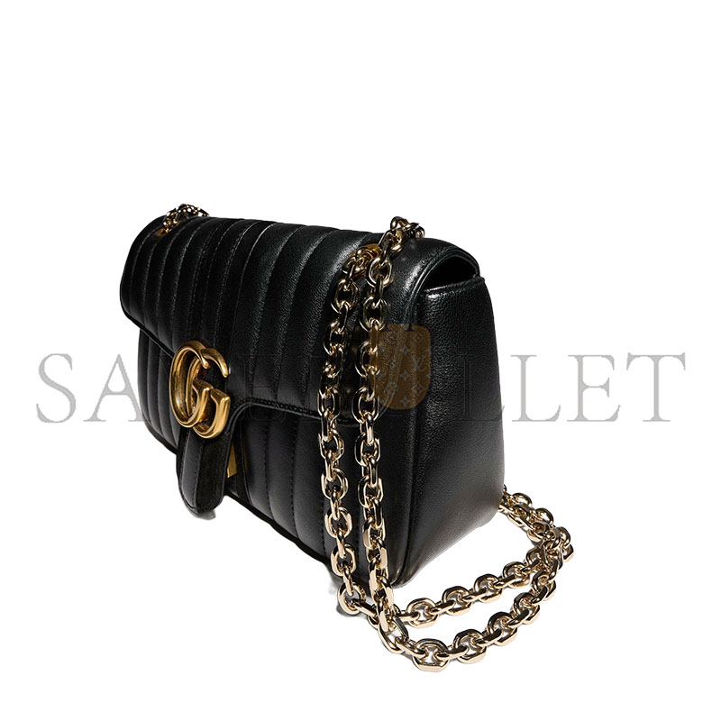GUCCI JET SET GG MARMONT MEDIUM SHOULDER BAG A005XW (26*15*7cm)