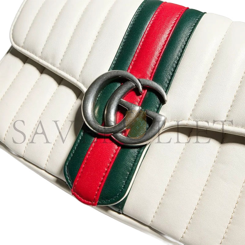 GUCCI JET SET GG MARMONT MEDIUM SHOULDER BAG A005XW (26*15*7cm)