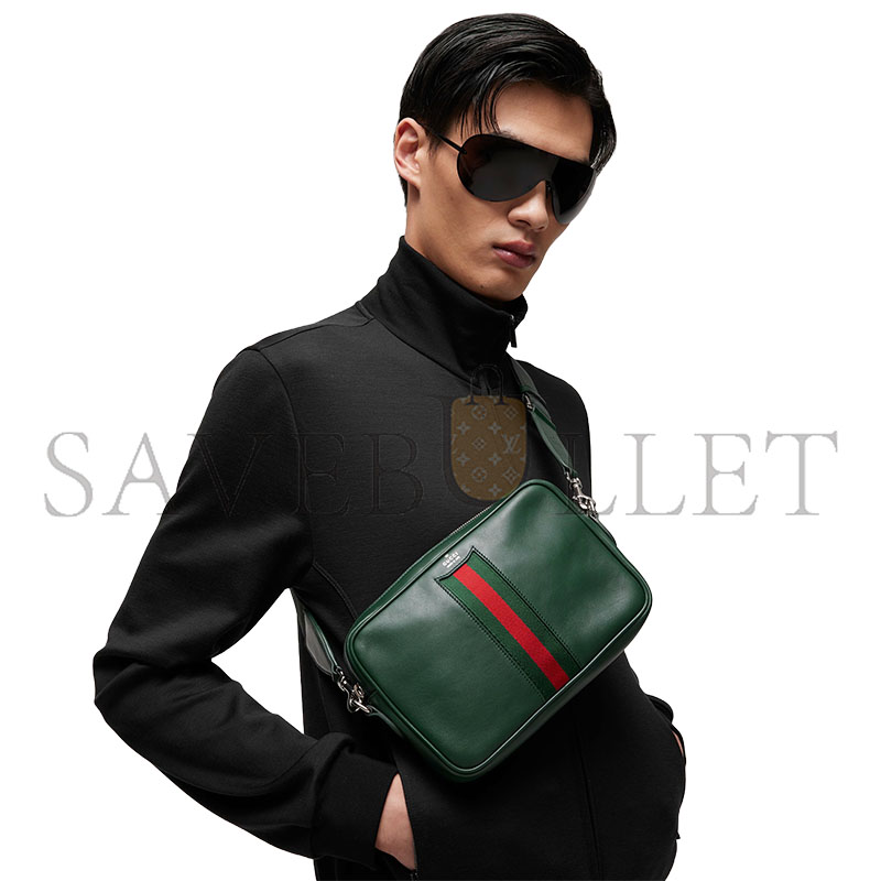 GUCCI WEB TRADEMARK SMALL CROSSBODY BAG 866982 (24*15*4cm)