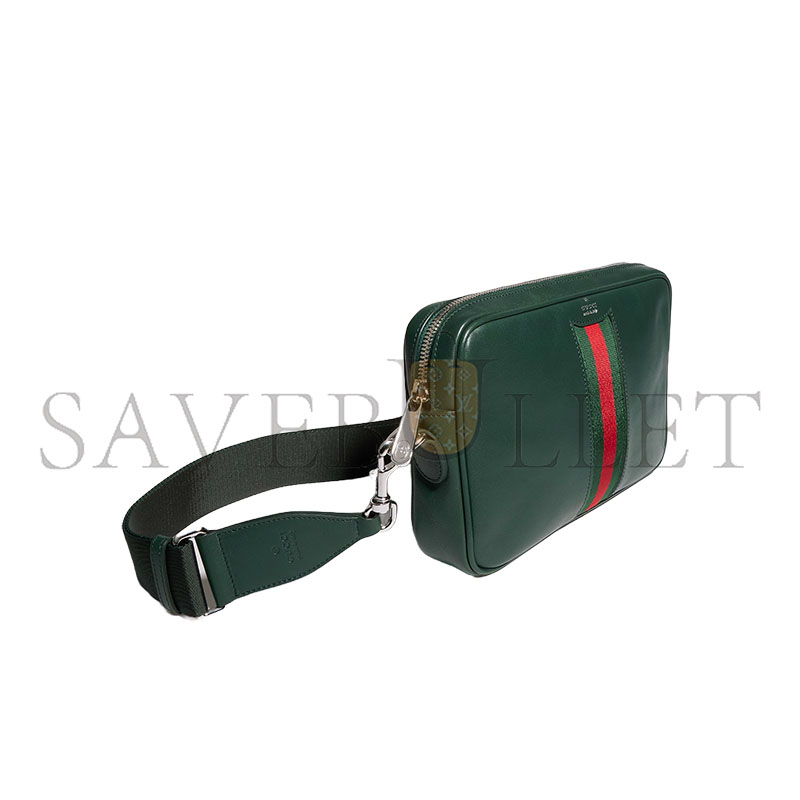 GUCCI WEB TRADEMARK SMALL CROSSBODY BAG 866982 (24*15*4cm)