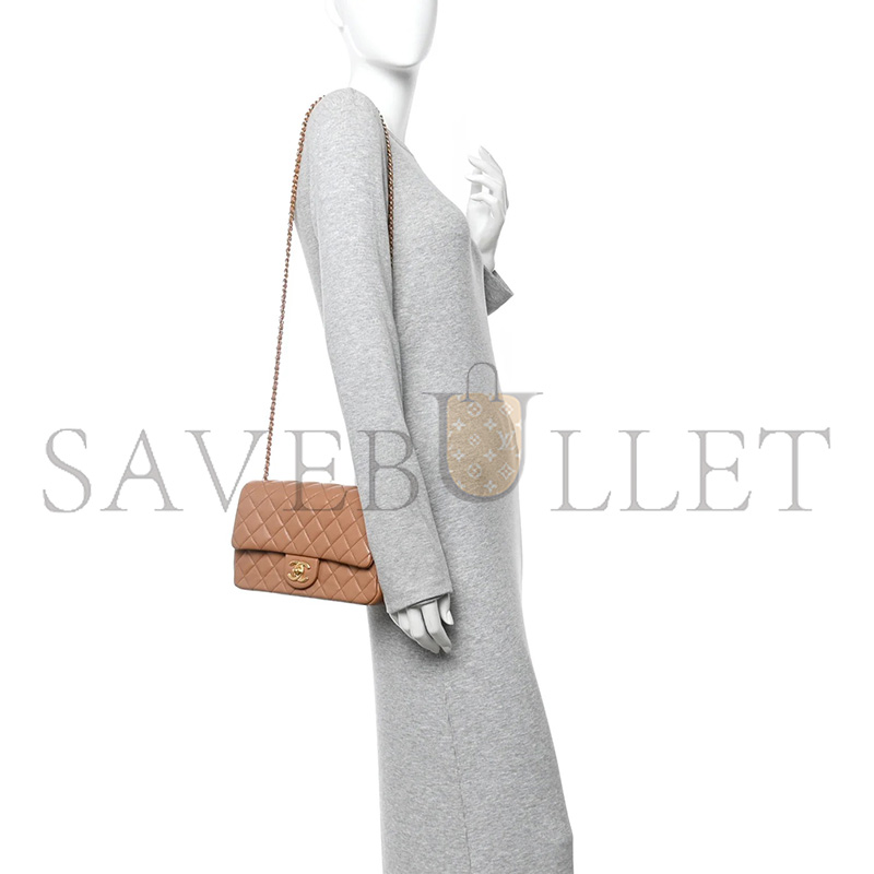 CHANEL MASTER LARGE FLAP BAG SHINY LANBSKIN AS5756 (23.5*14.5*7cm)