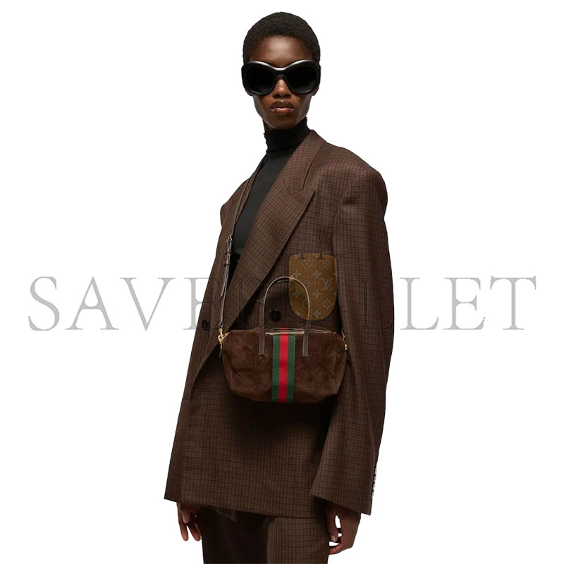 GUCCI SMALL BOSTON BAG WITH WEBBING A0070T (20*11*10cm)