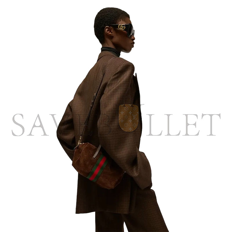 GUCCI SMALL BOSTON BAG WITH WEBBING A0070T (20*11*10cm)