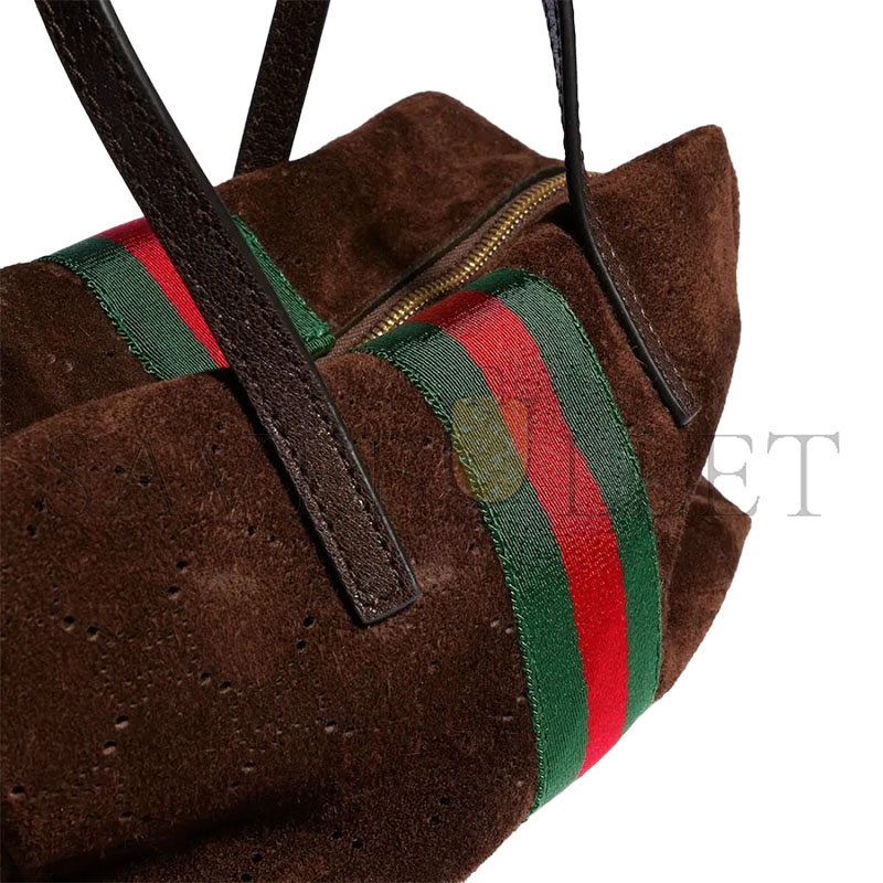 GUCCI SMALL BOSTON BAG WITH WEBBING A0070T (20*11*10cm)