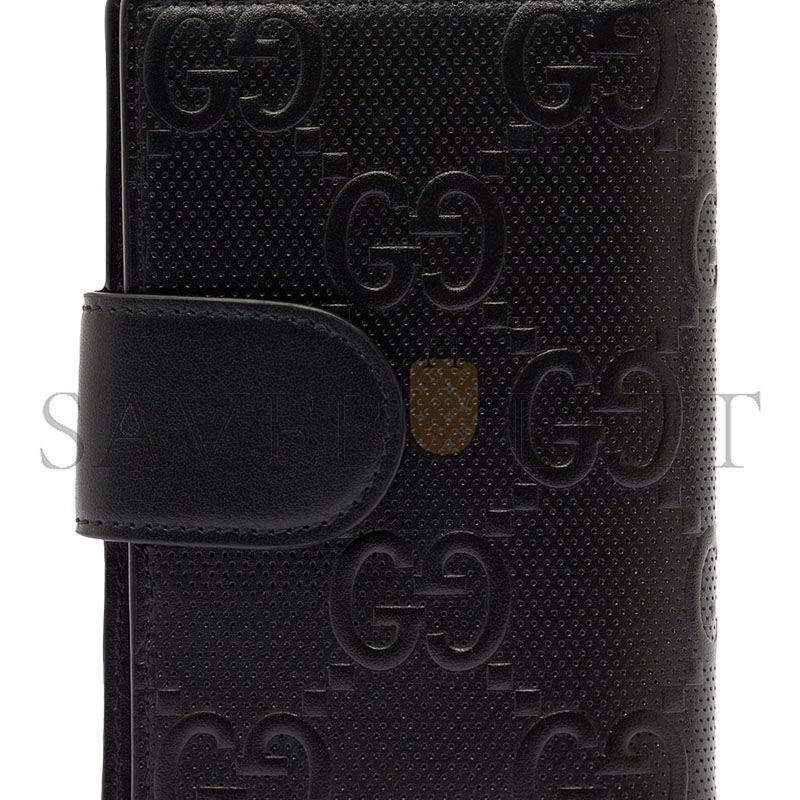 GUCCI GG EMBOSS PASSPORT CASE 724562 (14.5*10.5cm)