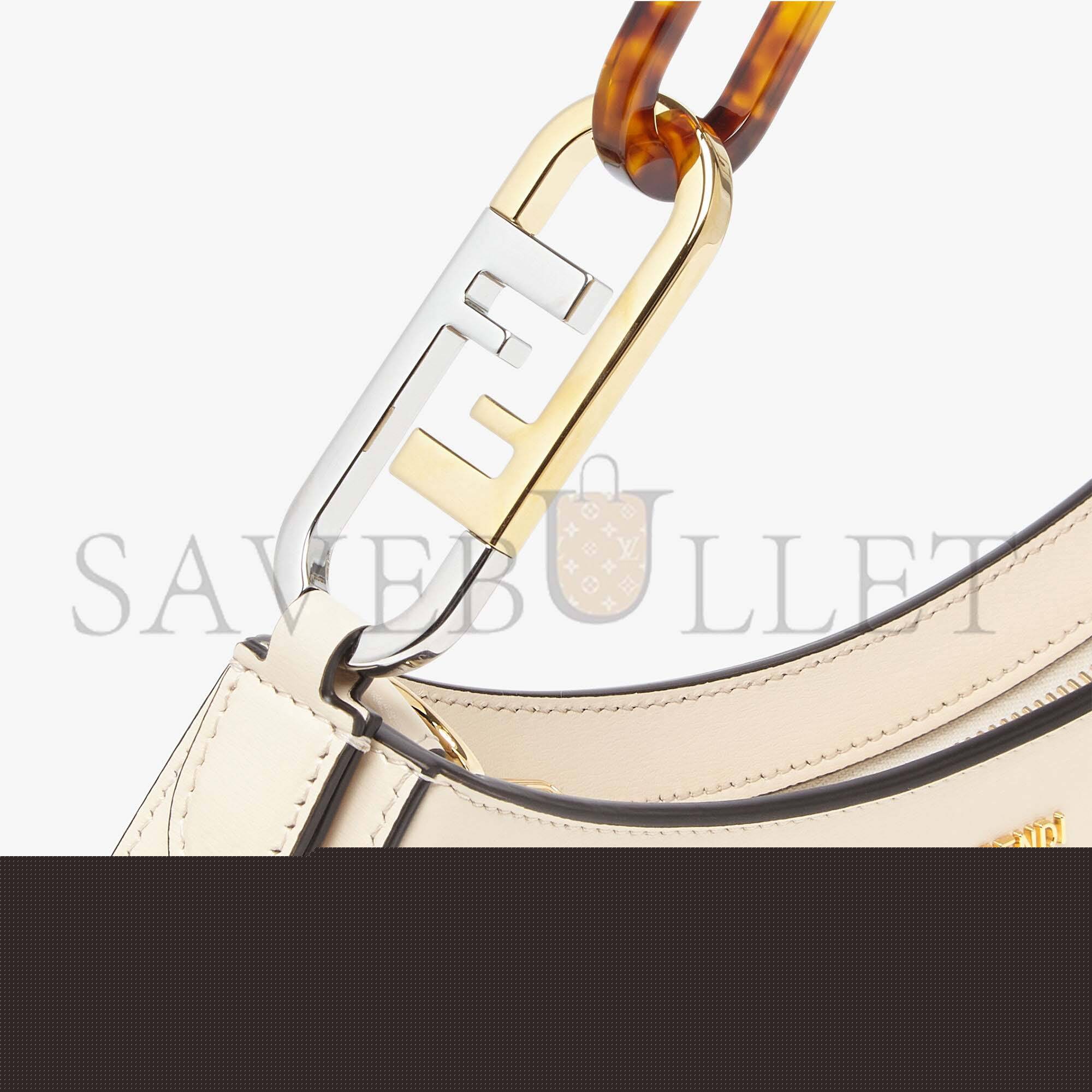 FENDI O’LOCK SWING - CAMELLIA LEATHER POUCH 8BS068AHM0F1DMY (32*11*5cm)
