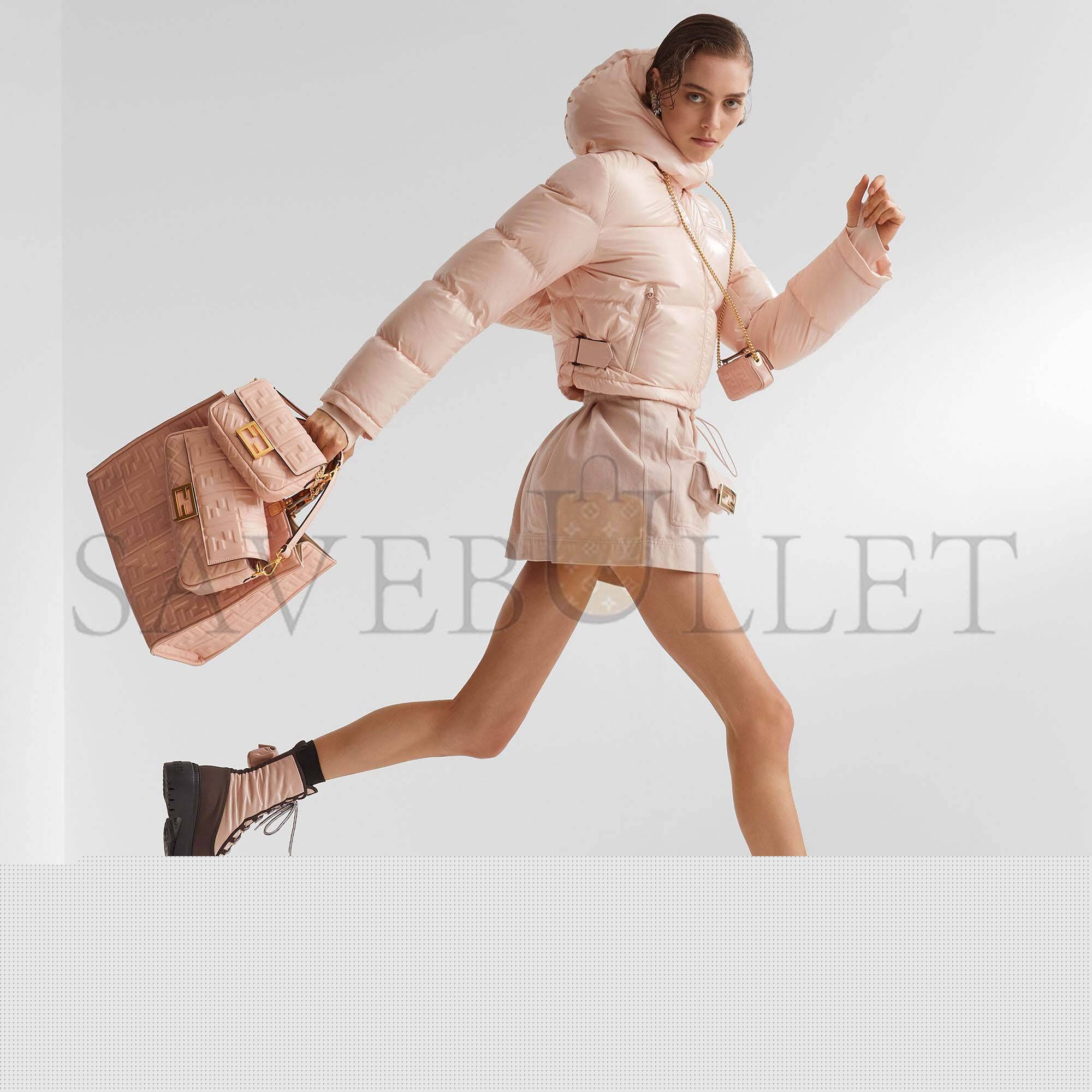 FENDI SUNSHINE MEDIUM - PINK LEATHER SHOPPER 8BH386AMCVF0J2F (35*31*17cm)