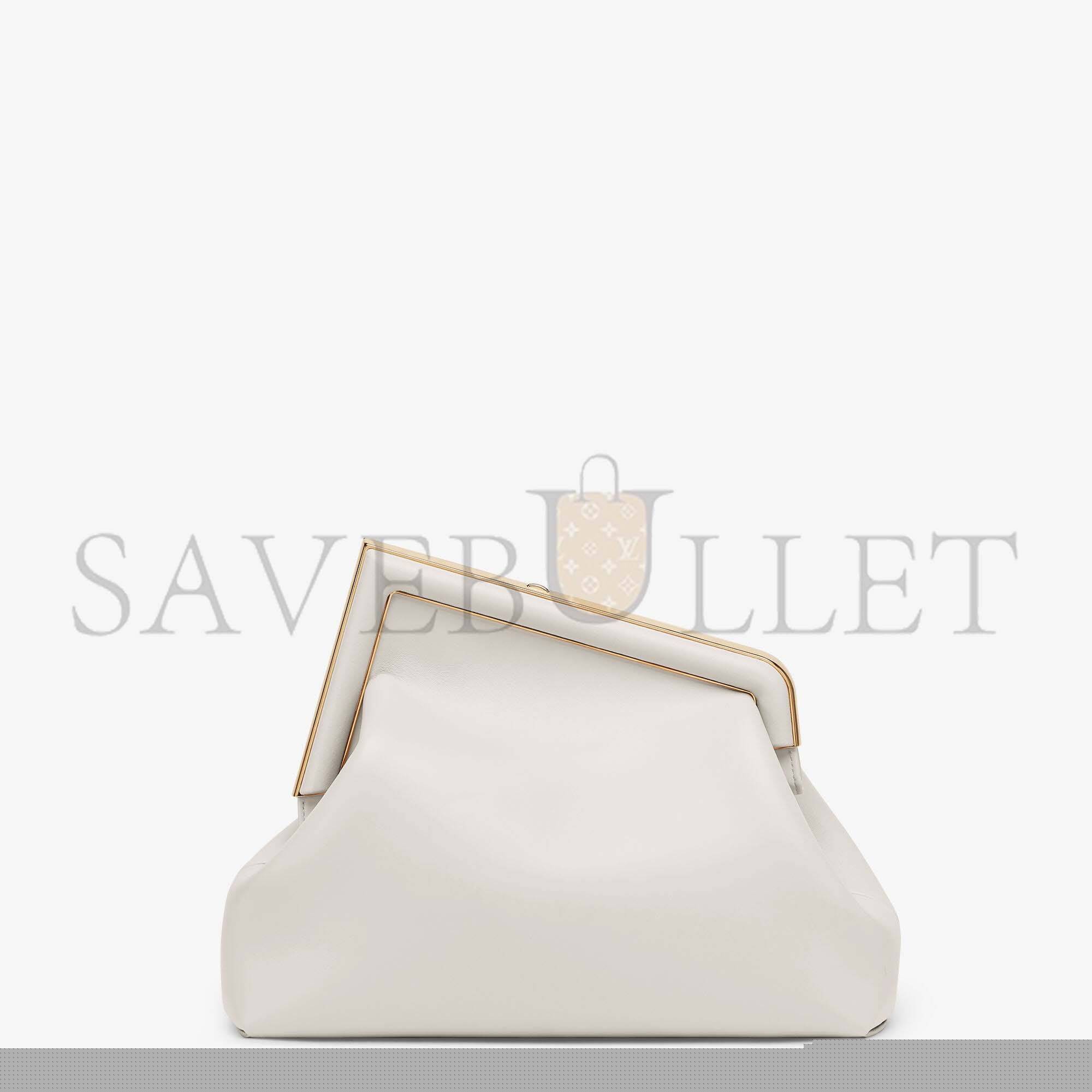 FENDI FIRST MEDIUM - LIGHT GRAY LEATHER BAG 8BP127ABVEF1C76 (32.5*23.5*15cm)