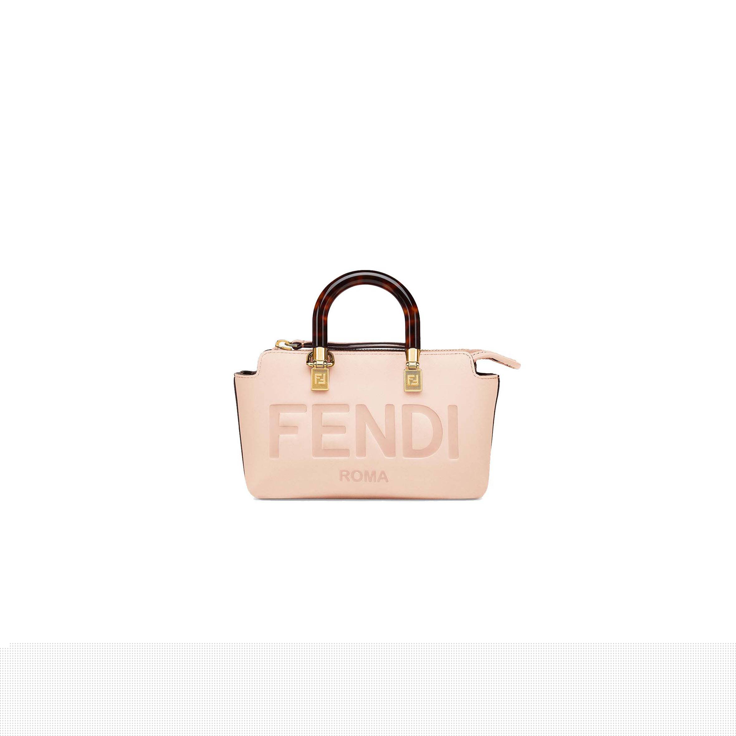 FENDI BY THE WAY MINI - SMALL BOSTON BAG IN LIGHT PINK LEATHER 8BS067ABVLF14N1 (20.5*12*9cm)