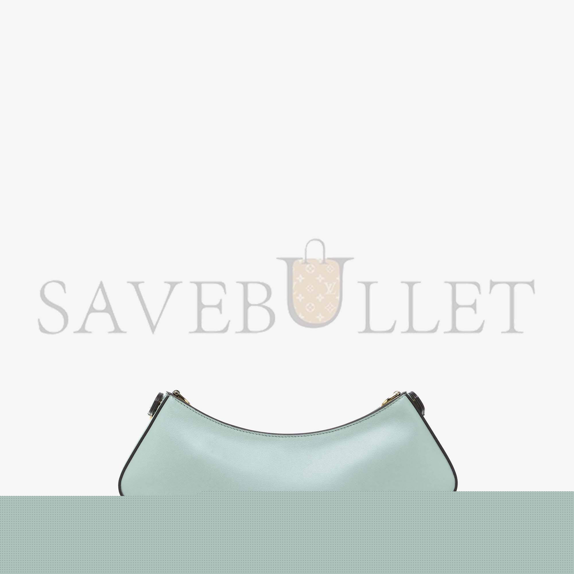 FENDI O’LOCK SWING - MINT GREEN LEATHER POUCH 8BS068AHM0F1DMZ (32*11*5cm)