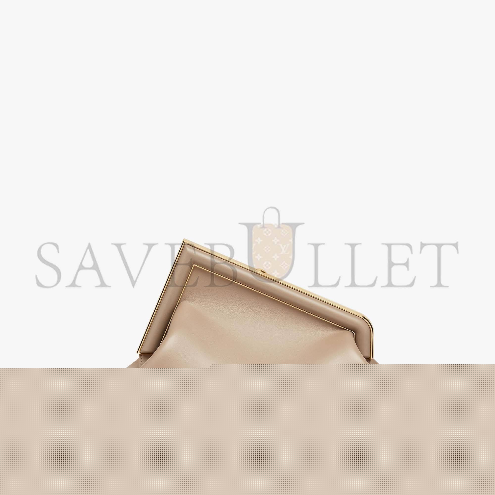 FENDI FIRST MEDIUM - DOVE GRAY LEATHER BAG 8BP127ABVEF0E65 (32.5*23.5*15cm)