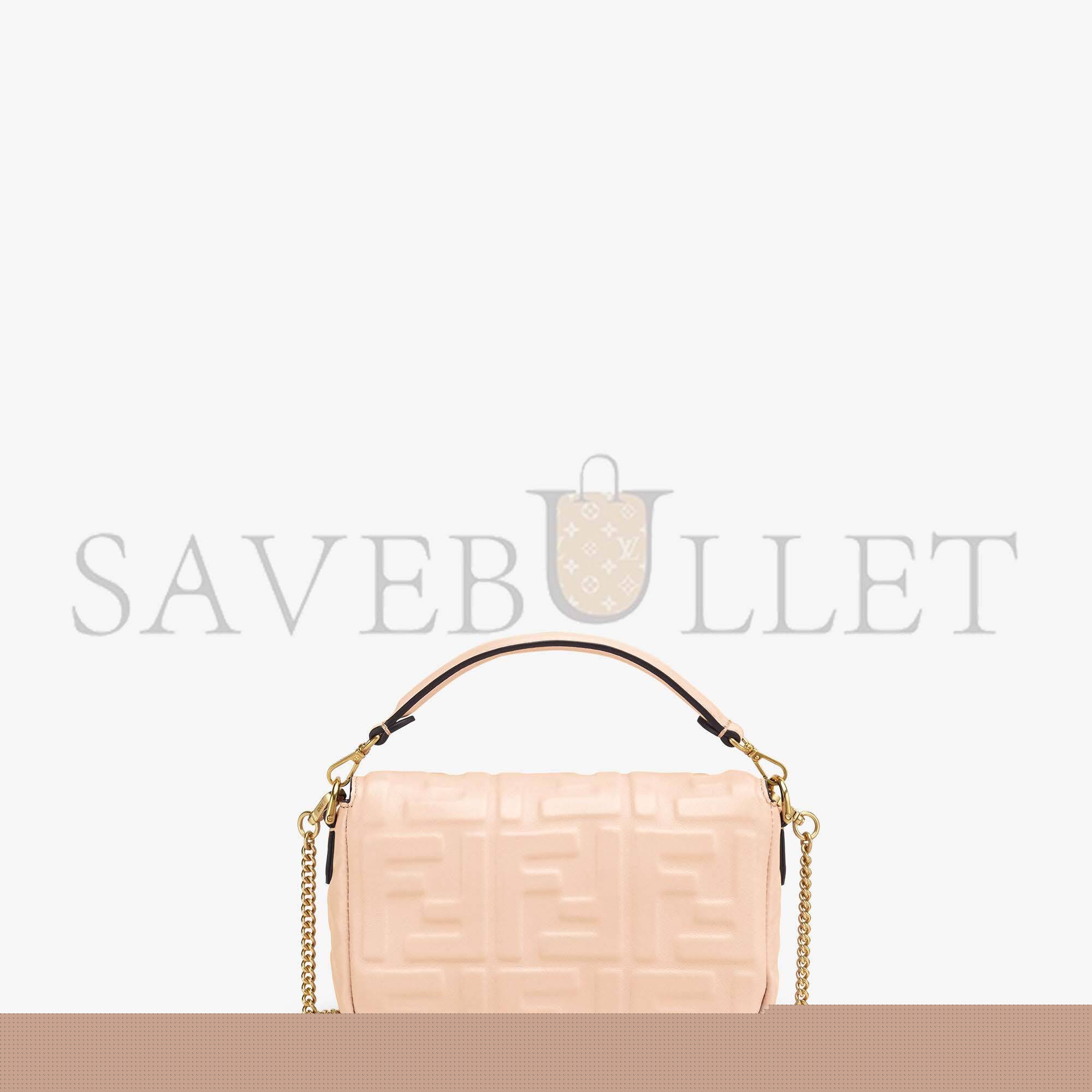 FENDI BAGUETTE MINI - PALE PINK NAPPA LEATHER BAG 8BS017A72VF171M (19*11.5*4cm)