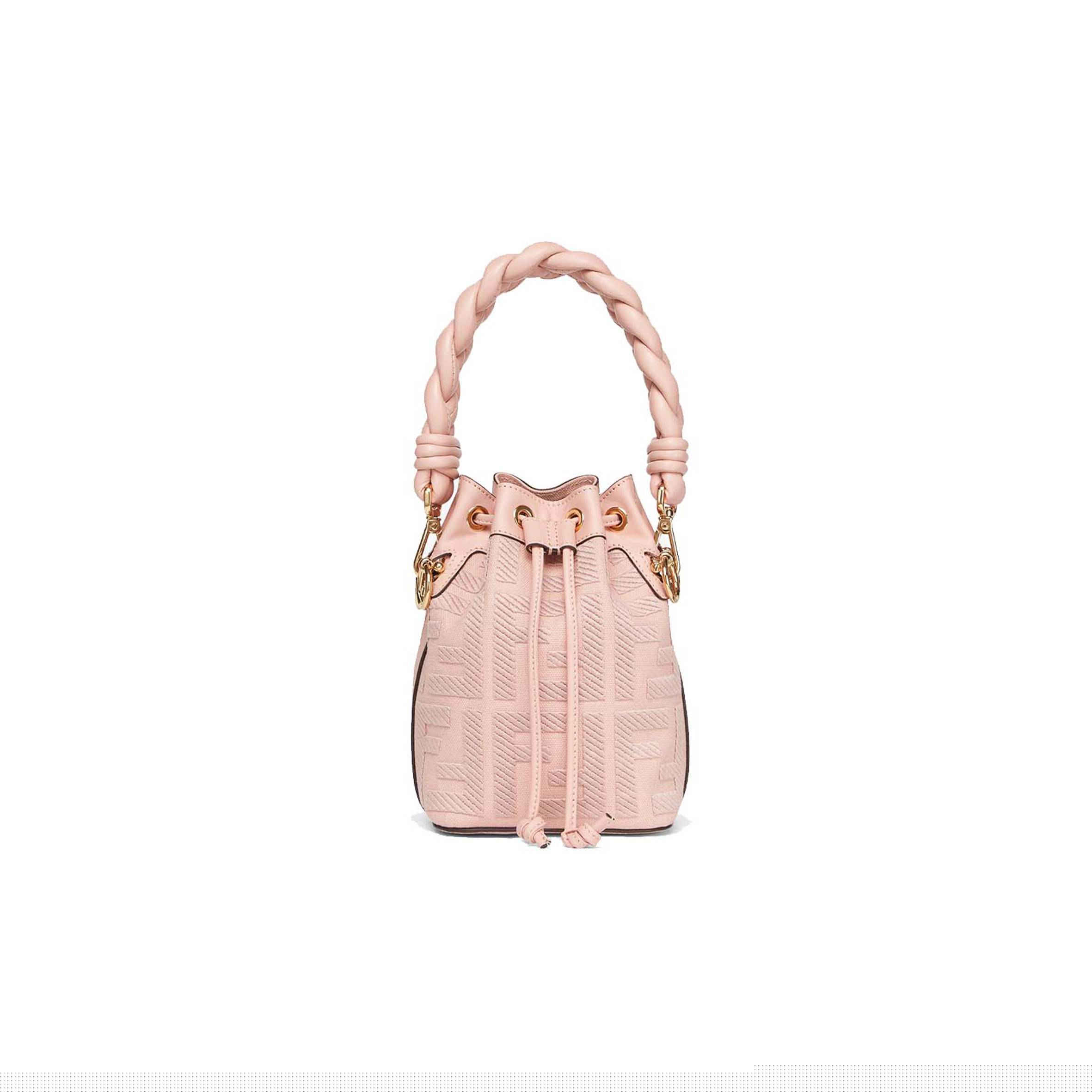 FENDI MON TRESOR - PINK FF CANVAS MINI-BAG 8BS010AKKWF0J2F (18*12*10cm)