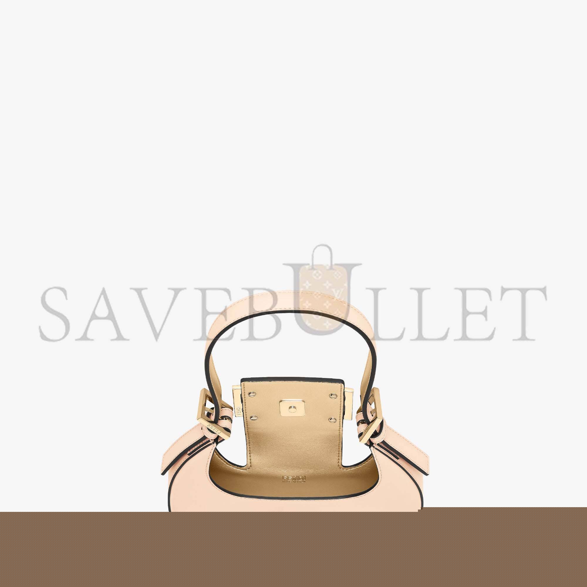 FENDI COOKIE - PALE PINK LEATHER MINI BAG 8BS065AAIWF14N1 (22*17.5*4.5cm)