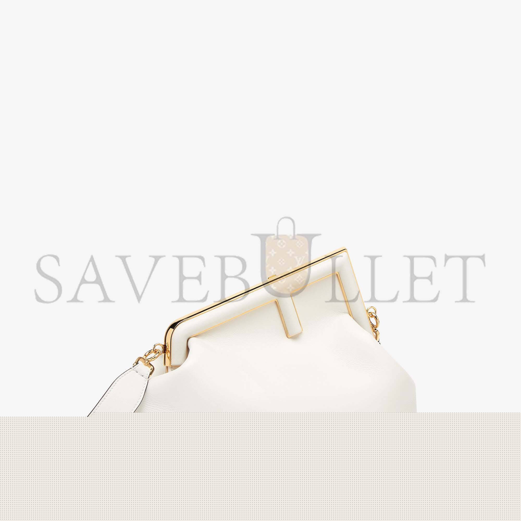 FENDI FIRST MEDIUM - WHITE LEATHER BAG8BP127ABVEF0QVL (32.5*23.5*15cm)