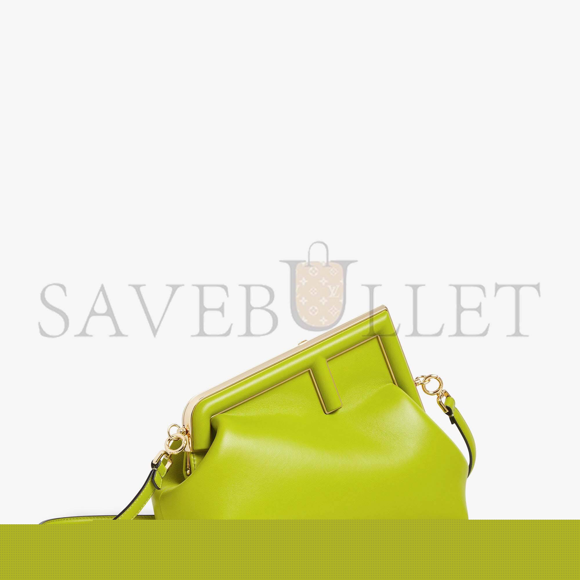 FENDI FIRST MIDI - ACID GREEN LEATHER BAG8BP137ABVEF1JCP (32.5*23.5*15cm)
