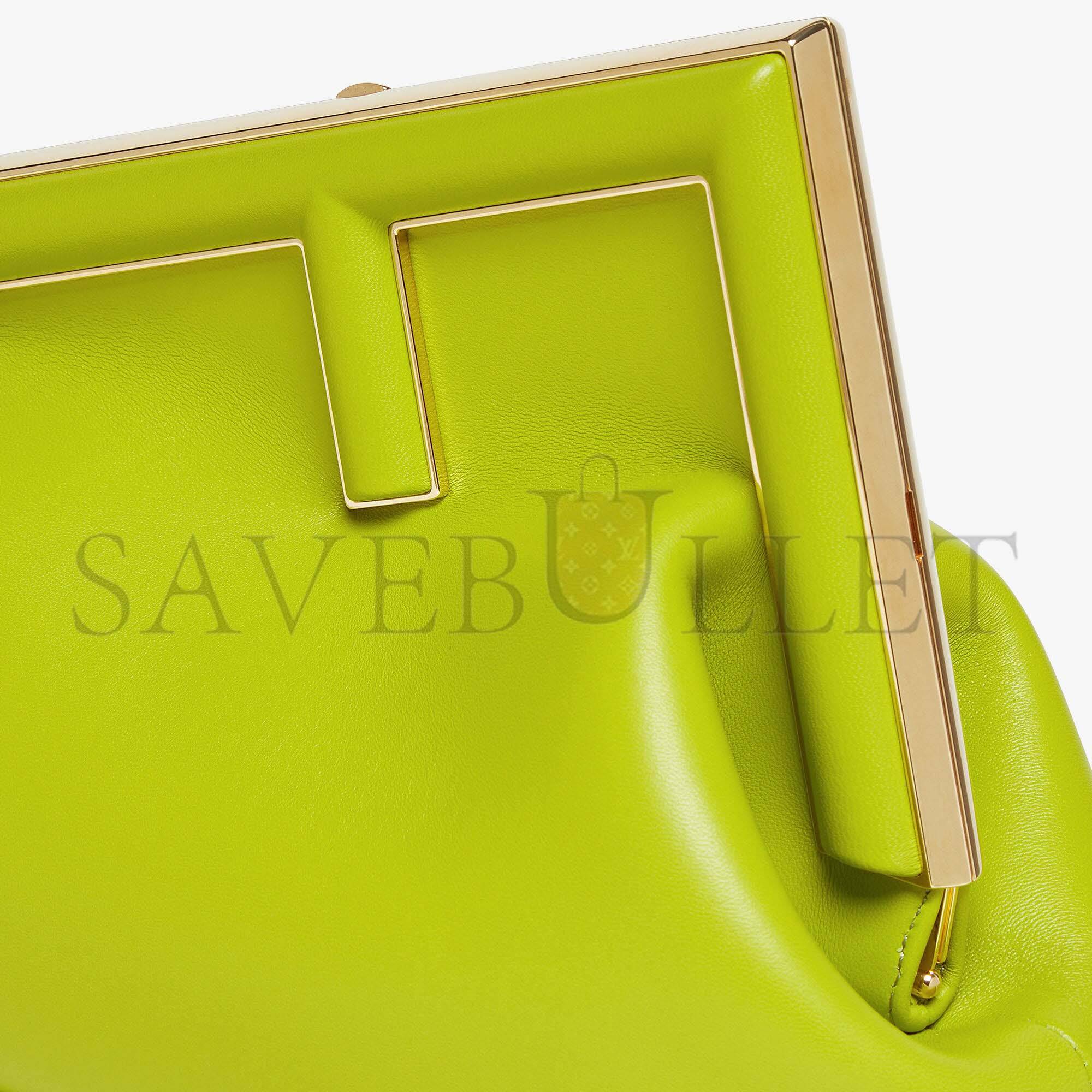 FENDI FIRST MIDI - ACID GREEN LEATHER BAG8BP137ABVEF1JCP (32.5*23.5*15cm)