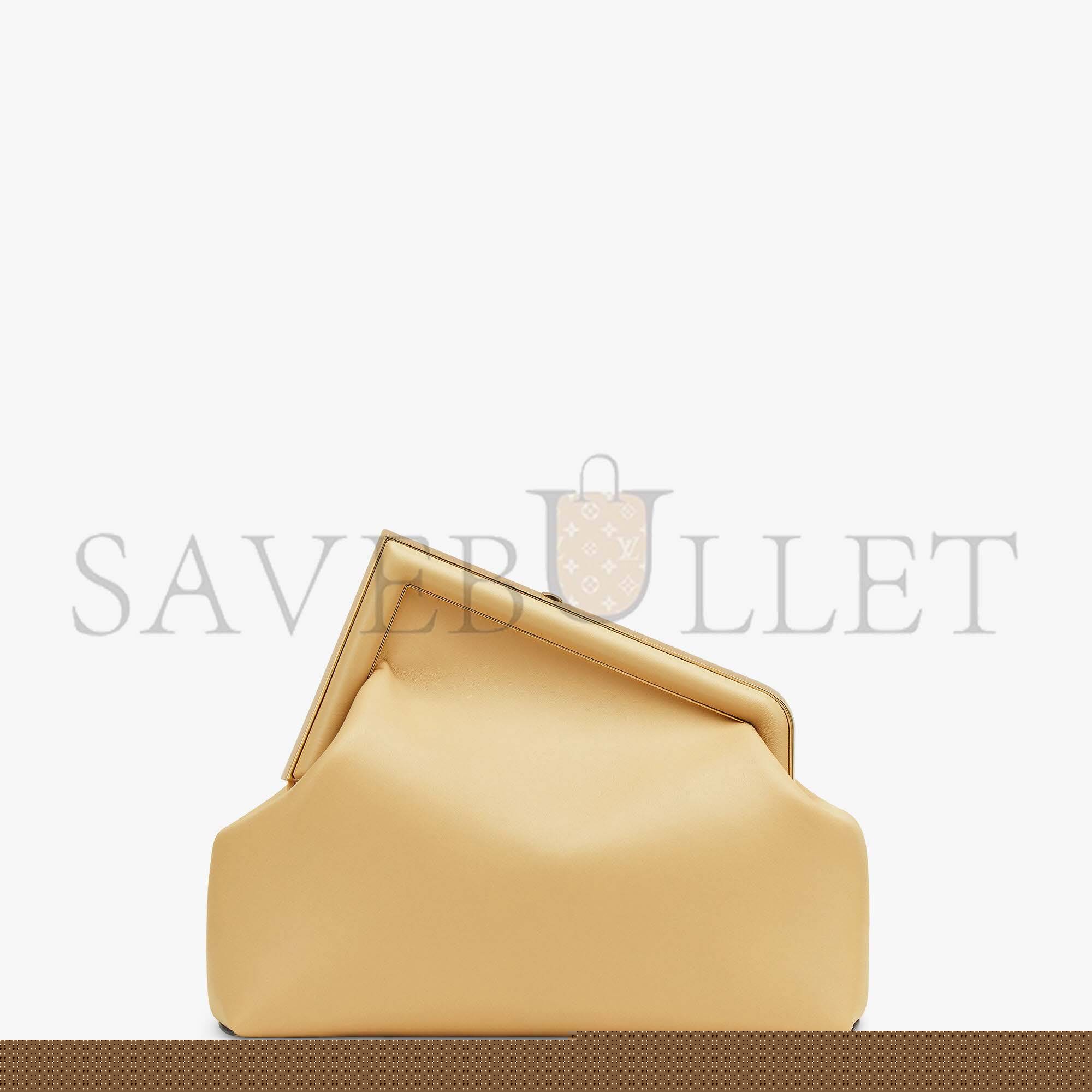 FENDI FIRST MEDIUM - SAND-COLORED LEATHER BAG 8BP127ABVEF1I2A (32.5*23.5*15cm)