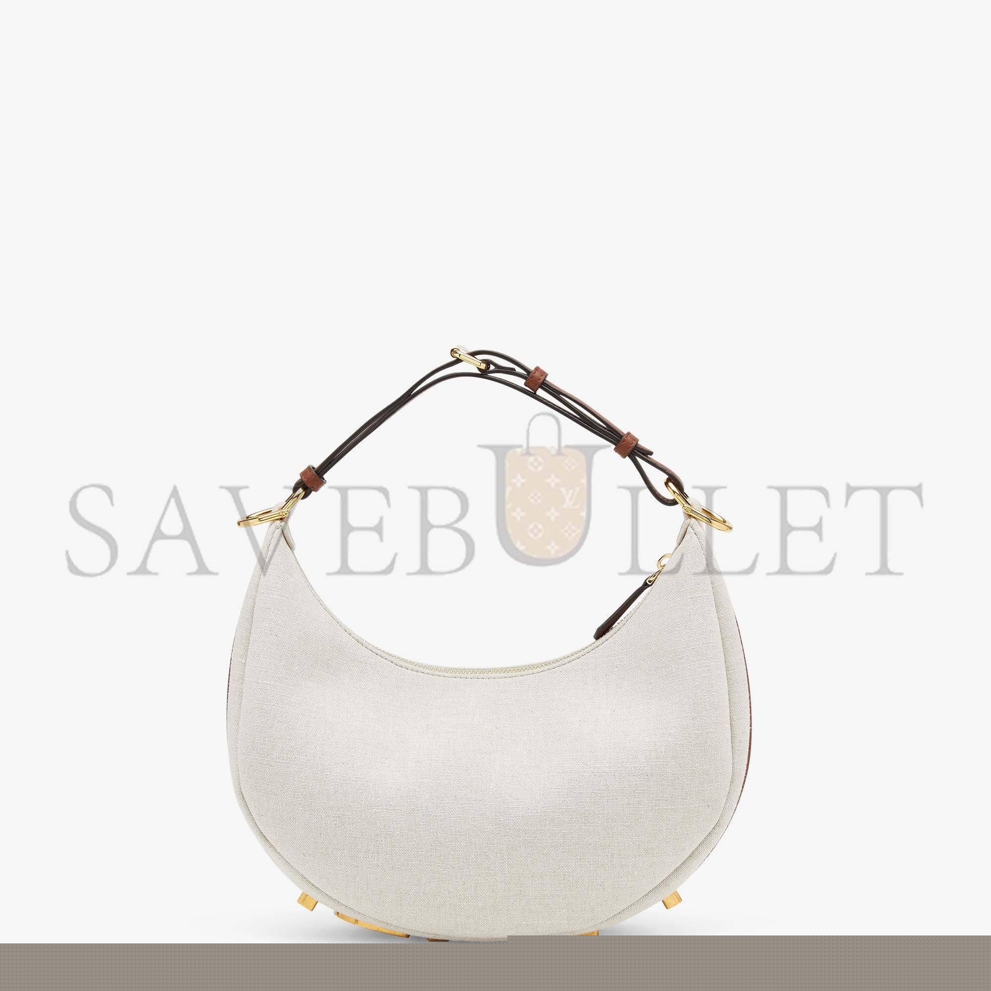 MEDIUM FENDI GRAPHY SMALL - WHITE CANVAS BAG 8BR798AKK1F1I3N (29*24.5*10cm)