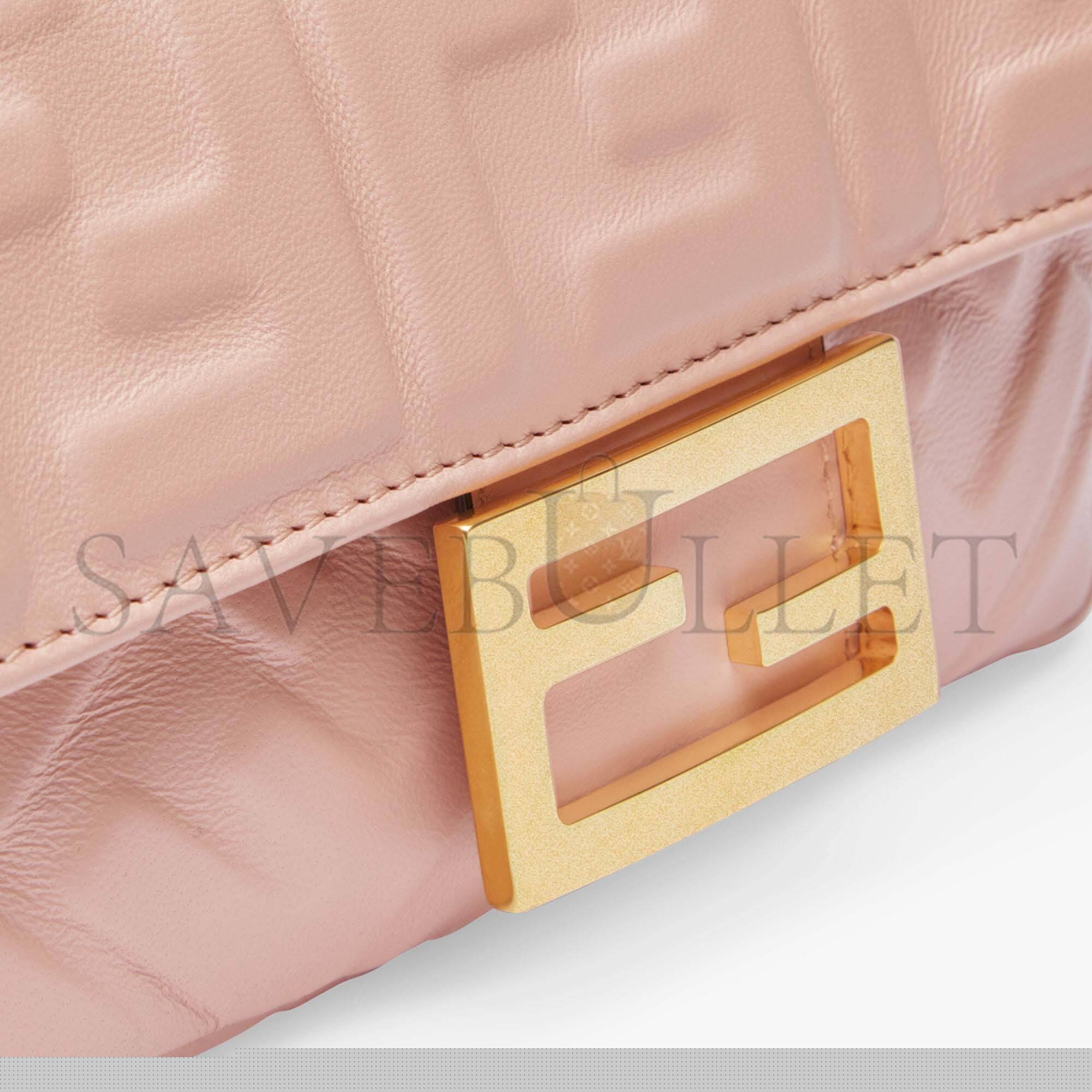 FENDI BAGUETTE MINI - PINK NAPPA LEATHER BAG 8BS017A72VF19PQ (19*11.5*4cm)